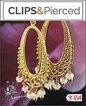 Glamour Unveiled: Golden Chandelier Earrings