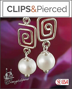 Chic Sophistication: Freshwater Bridal Pearl Clip-On Earrings