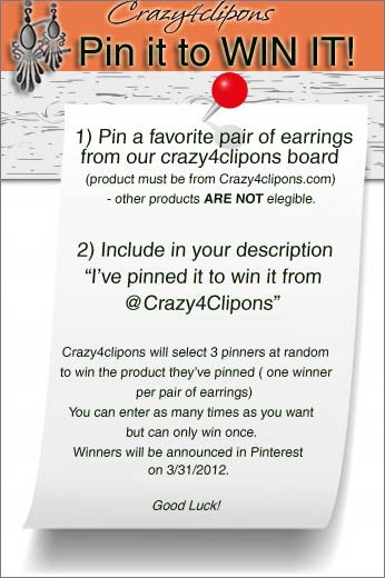Crazy4clipons Pin-it-to-win-it