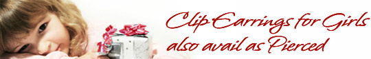 Kids clip on earrings