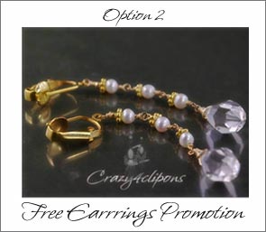 Option 2: Free Earrings Gold Filled and Pearls