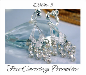 Option 3: Free Earrings, Sterling silver and Pearls