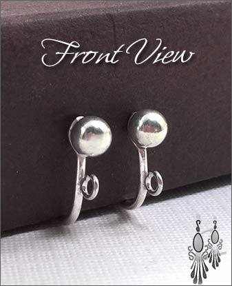 Clip Earrings Findings : Sterling Silver Components