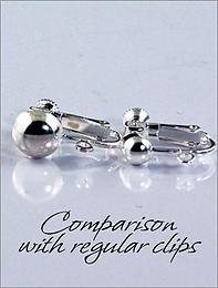 Extra Large screw back clip earring parts