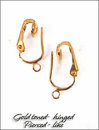 Pierce-like Plated Clip backs