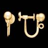 14K Gold clip on closures