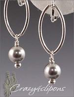 Sweet dangling pearl, pierced and clip earrings