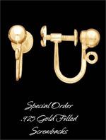 Gold filled Ball Clipon Closures