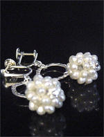 Sterling Silver Pearl Cluster