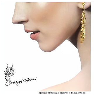 Subtle Glamour: Classic Gold Earrings with a Stylish Twist