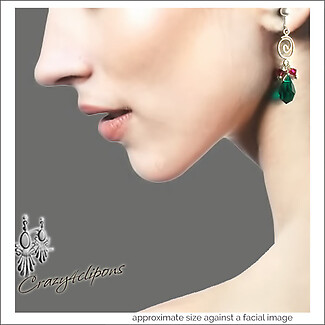 Crystal Teardrops & Silver Clip Earrings | Pierced or Clips