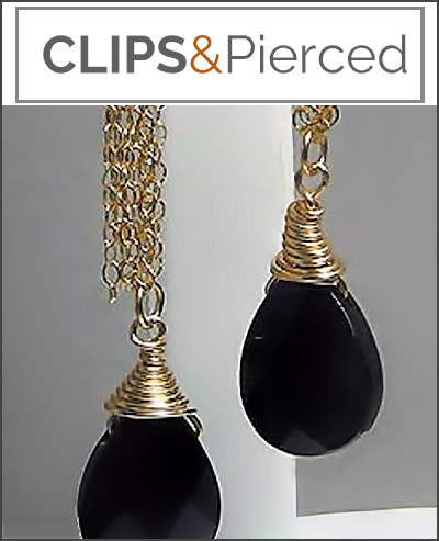 Gold Filled Chain & Onyx Earrings to Enhance Your Looks
