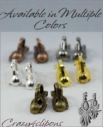 Clip Earrings Findings: XSmall Paddle back For Adults - many colors